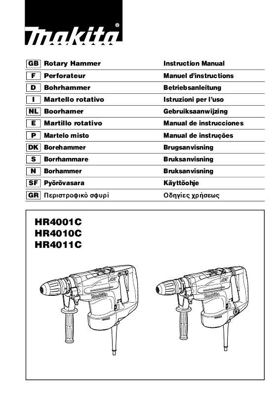 Mode d'emploi MAKITA HR4001C