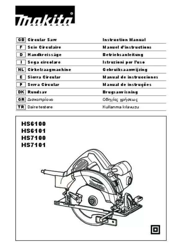 Mode d'emploi MAKITA HS6101