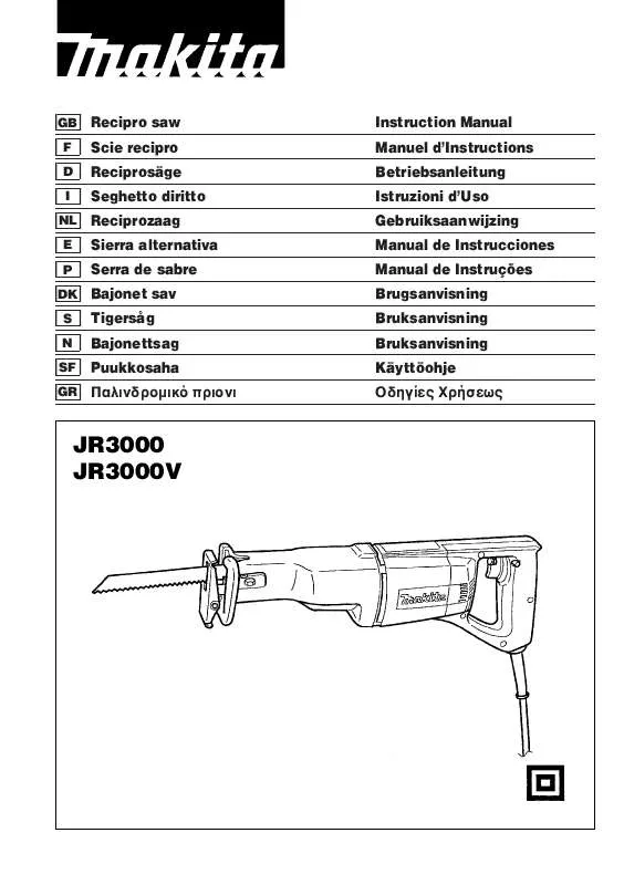 Mode d'emploi MAKITA JR3000