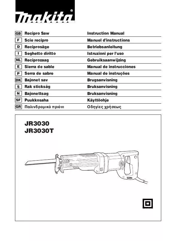 Mode d'emploi MAKITA JR3030T