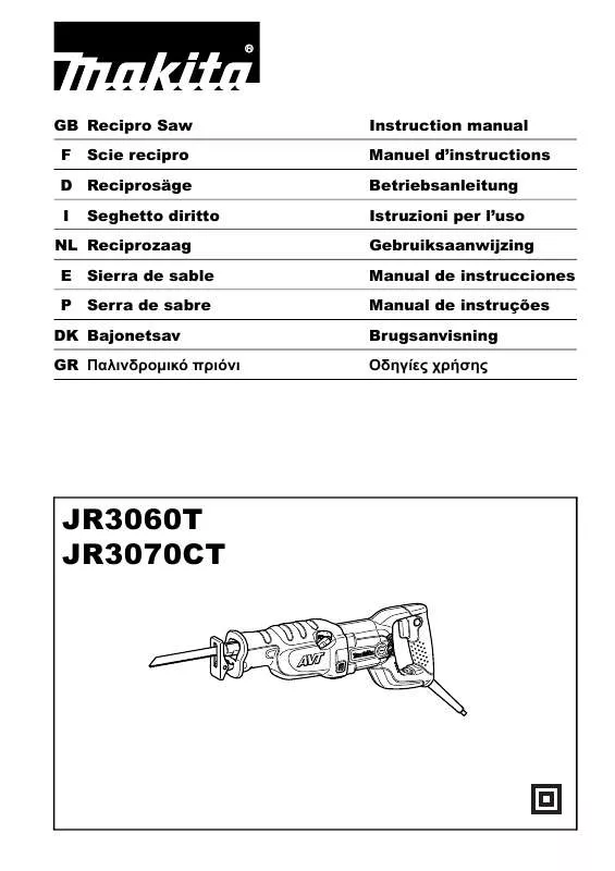 Mode d'emploi MAKITA JR3060T