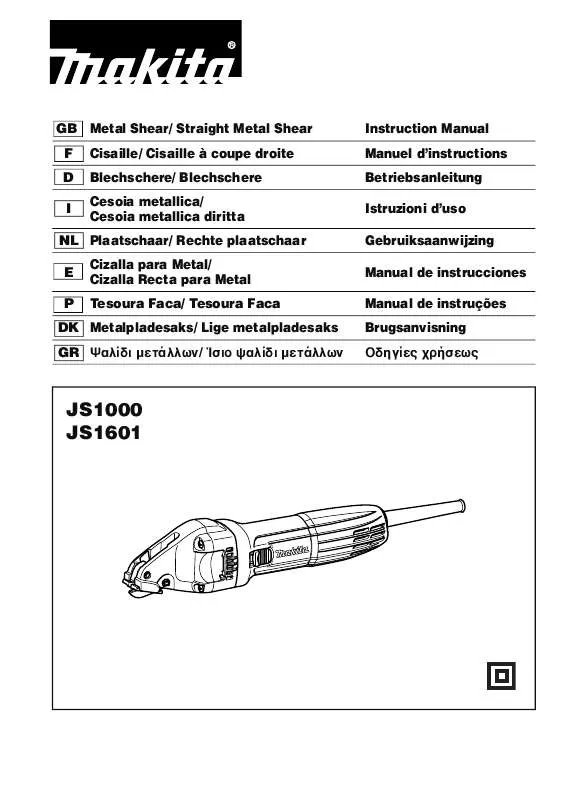 Mode d'emploi MAKITA JS1601