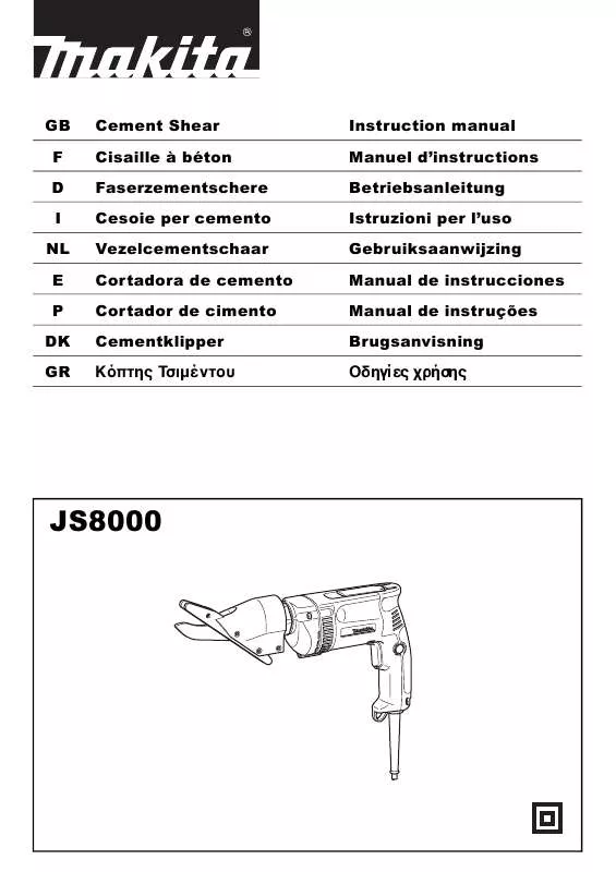 Mode d'emploi MAKITA JS8000