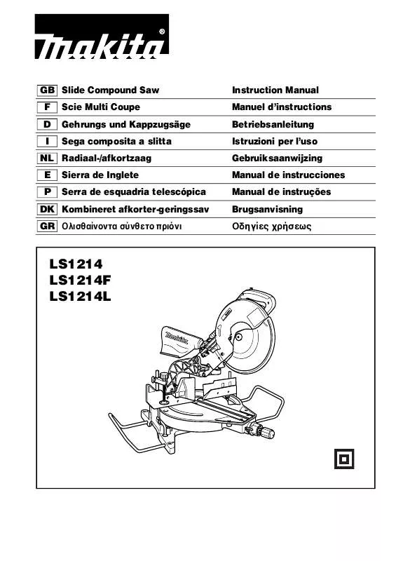 Mode d'emploi MAKITA LS1214F