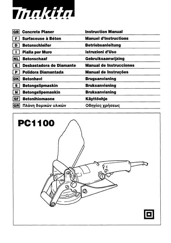 Mode d'emploi MAKITA NPC1100