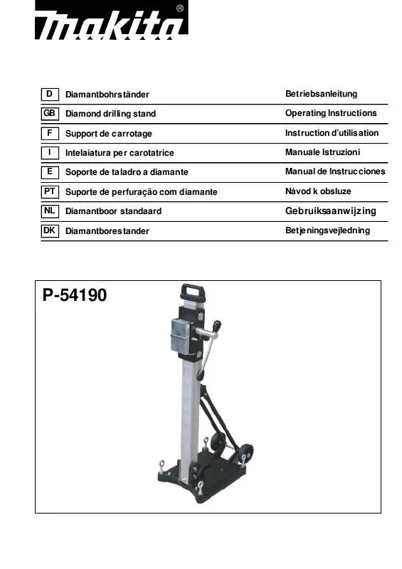 Mode d'emploi MAKITA P-54190