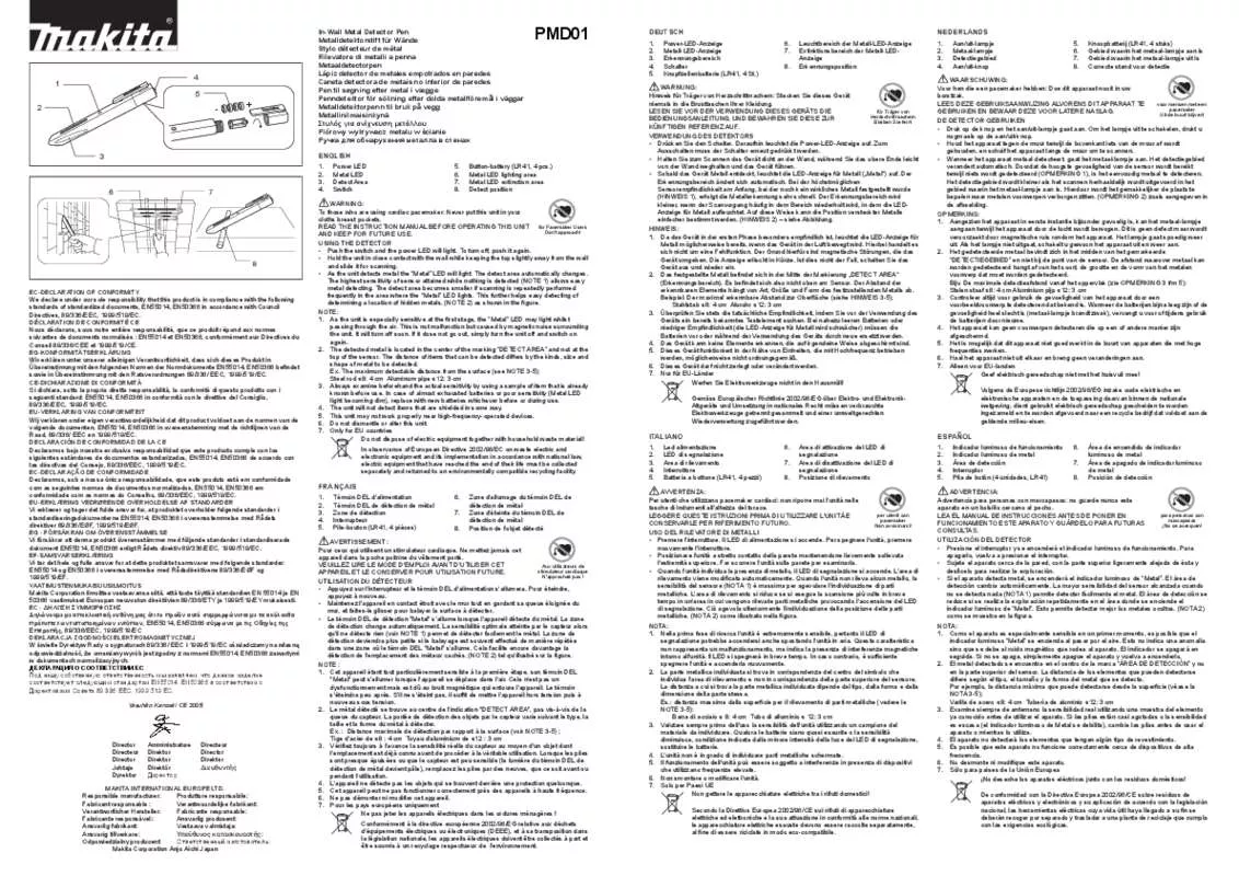 Mode d'emploi MAKITA PMD01