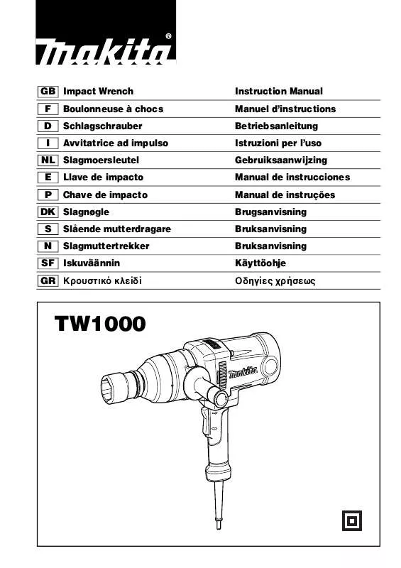 Mode d'emploi MAKITA TW1000