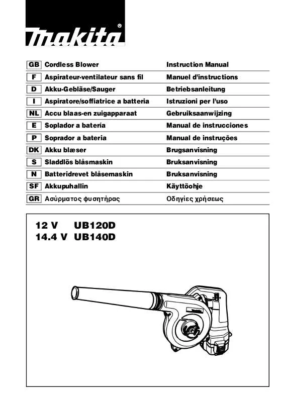 Mode d'emploi MAKITA UB120D