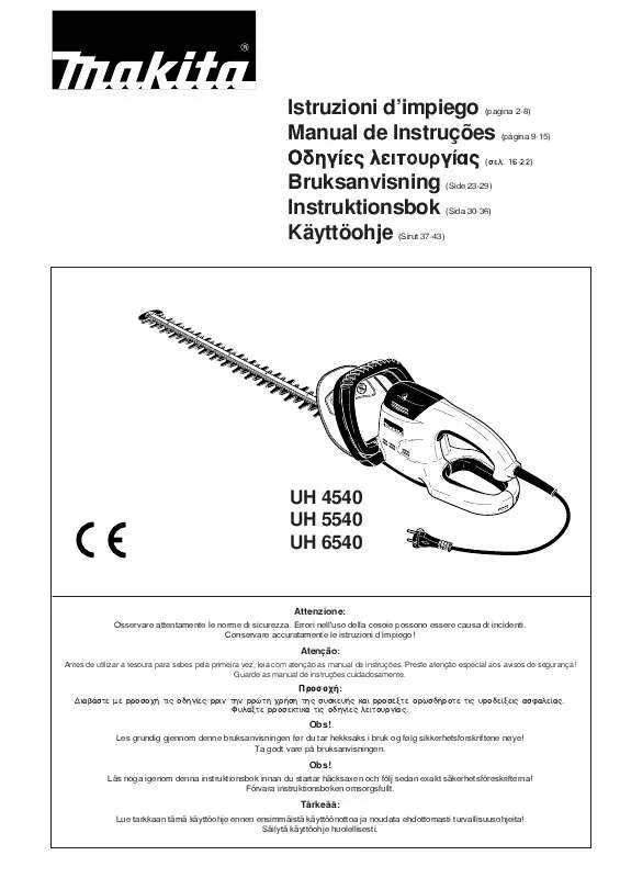 Mode d'emploi MAKITA UH4540