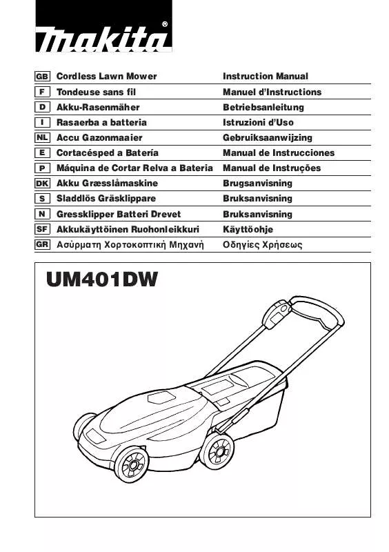 Mode d'emploi MAKITA UM401DW