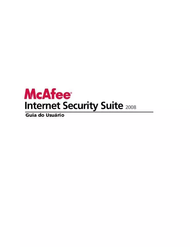 Mode d'emploi MCAFEE INTERNET SECURITY SUITE 2008