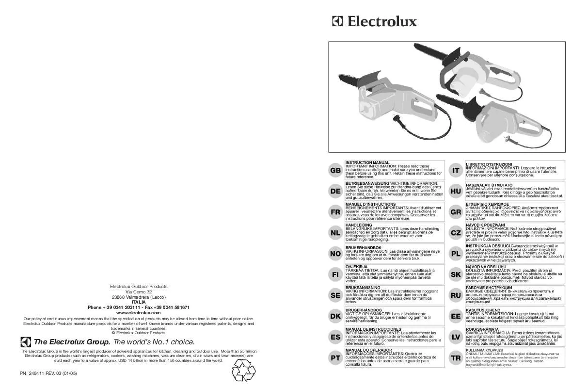 Mode d'emploi MCCULLOCH ELECTRAMAC 414 ASSY UK