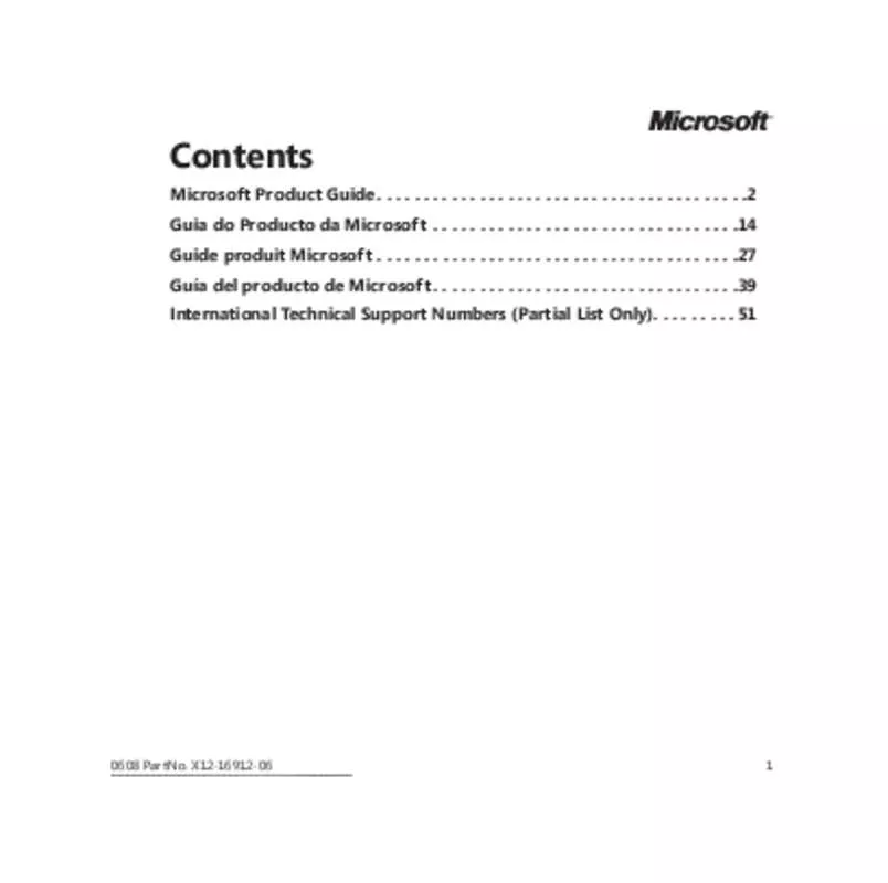 Mode d'emploi MICROSOFT COMFORT CURVE DESKTOP 2000