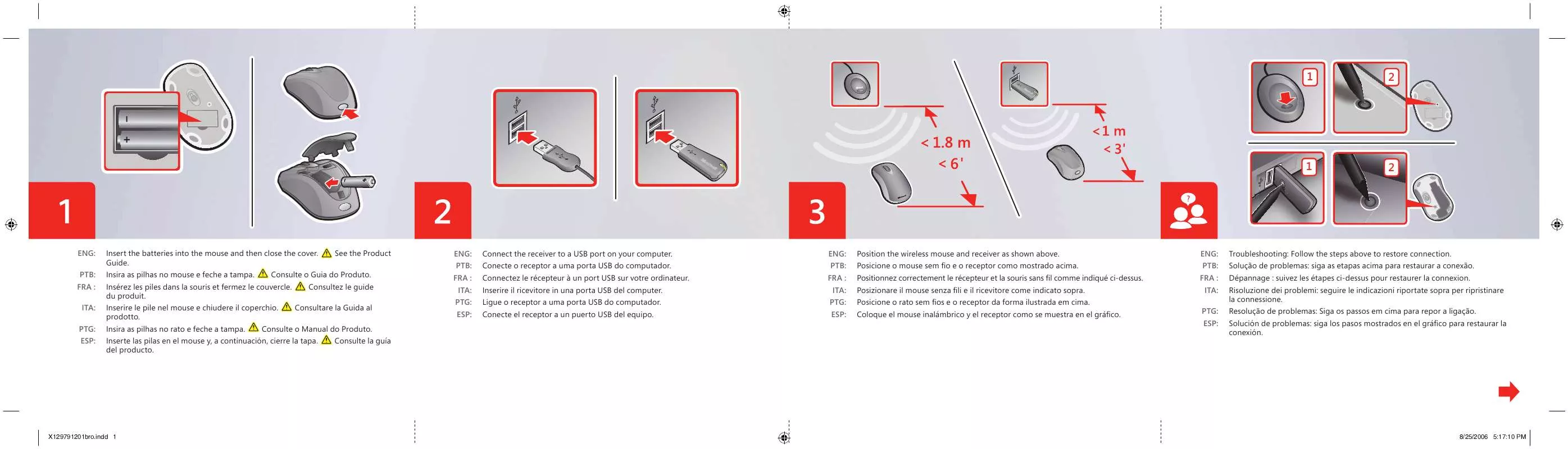 Mode d'emploi MICROSOFT STANDARD WIRELESS OPTICAL MOUSE