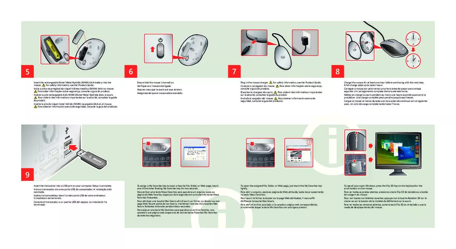 Mode d'emploi MICROSOFT WIRELESS LASER DESKTOP 7000