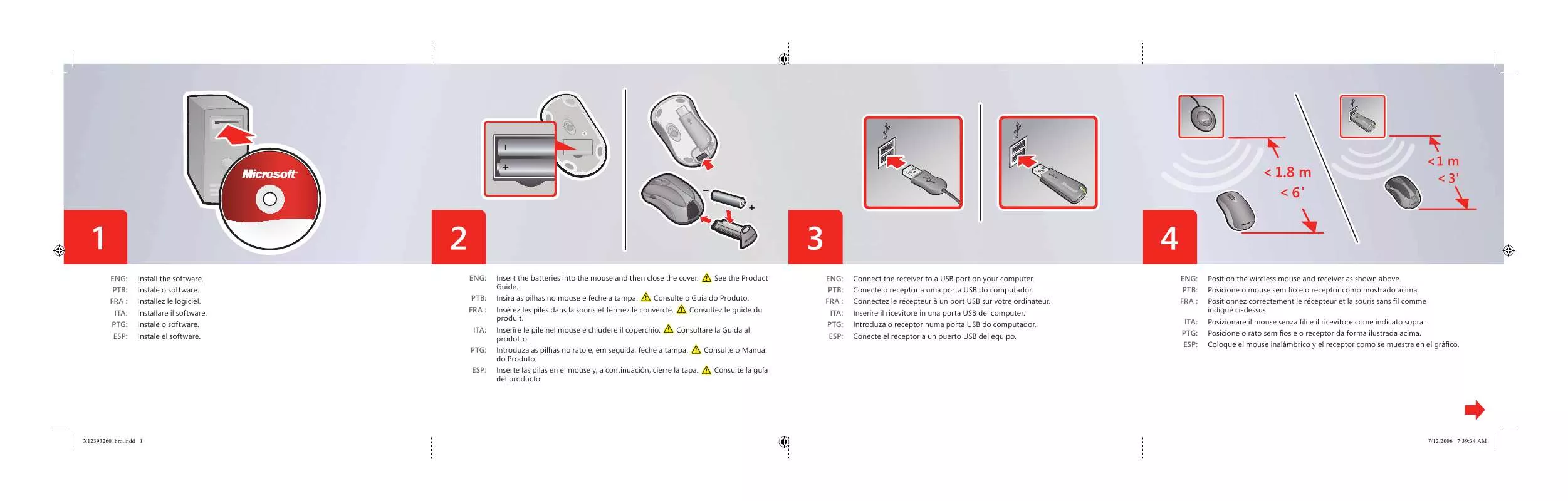 Mode d'emploi MICROSOFT WIRELESS LASER MOUSE 5000