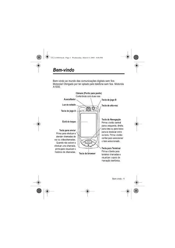 Mode d'emploi MOTOROLA A1000