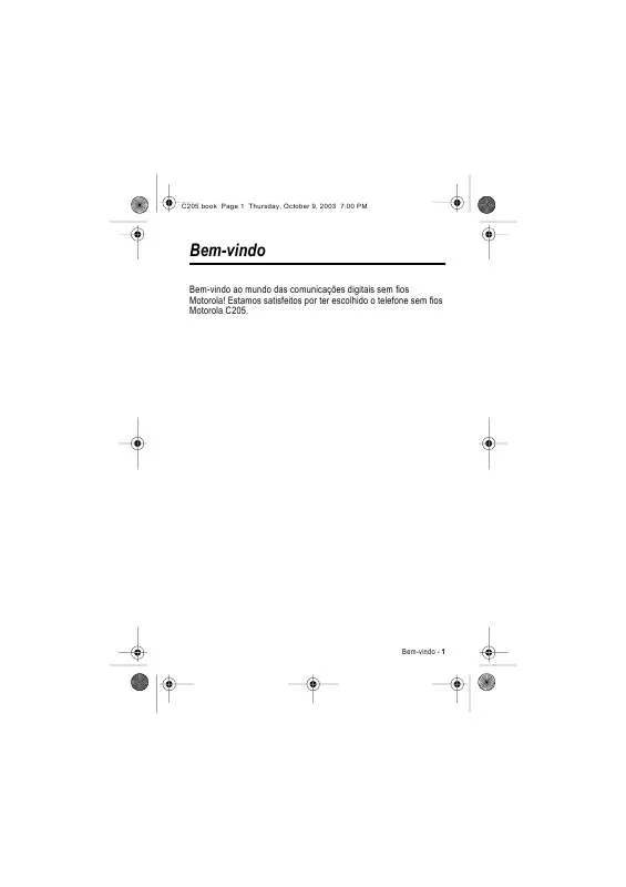 Mode d'emploi MOTOROLA C200-1-5