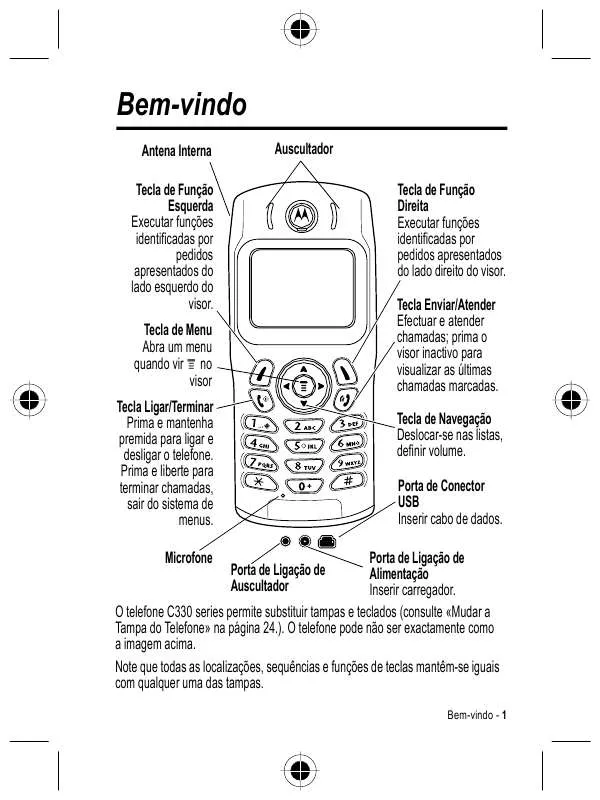 Mode d'emploi MOTOROLA C332