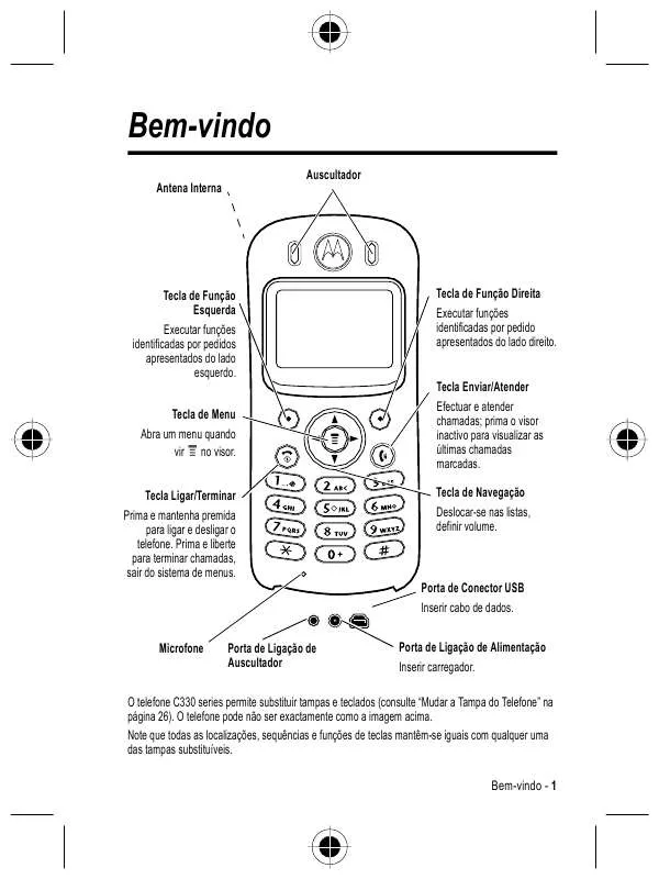 Mode d'emploi MOTOROLA C333