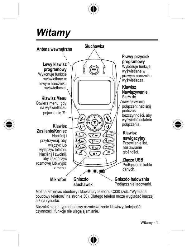 Mode d'emploi MOTOROLA C336