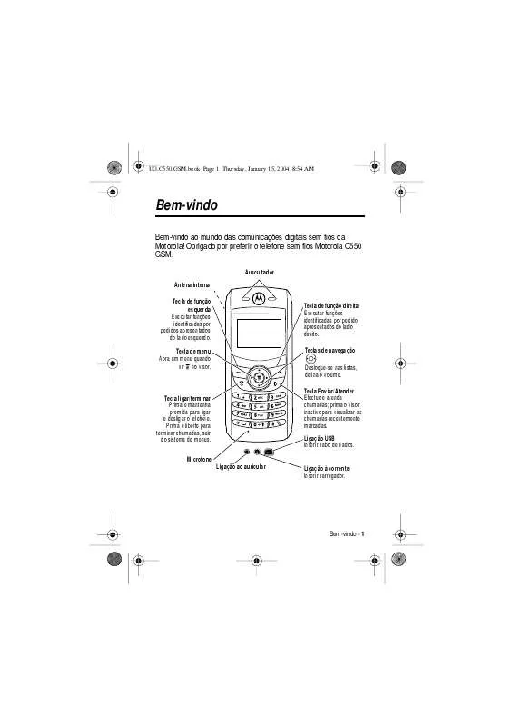 Mode d'emploi MOTOROLA C550