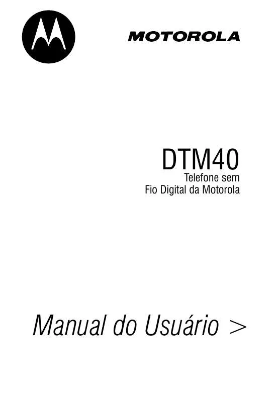 Mode d'emploi MOTOROLA DTM40