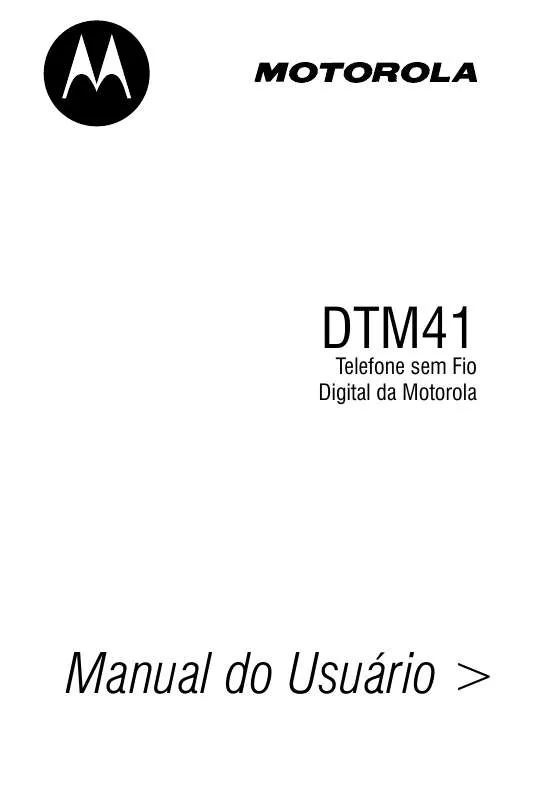 Mode d'emploi MOTOROLA DTM41