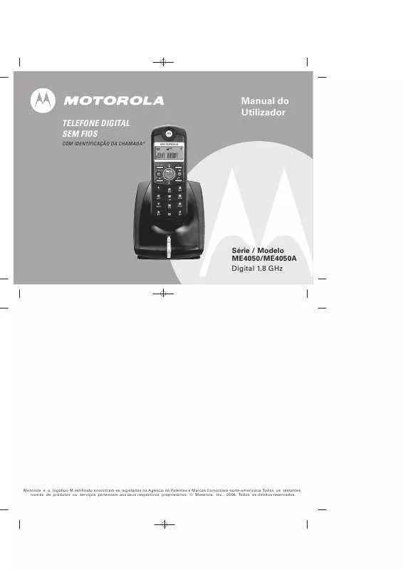 Mode d'emploi MOTOROLA ME4050