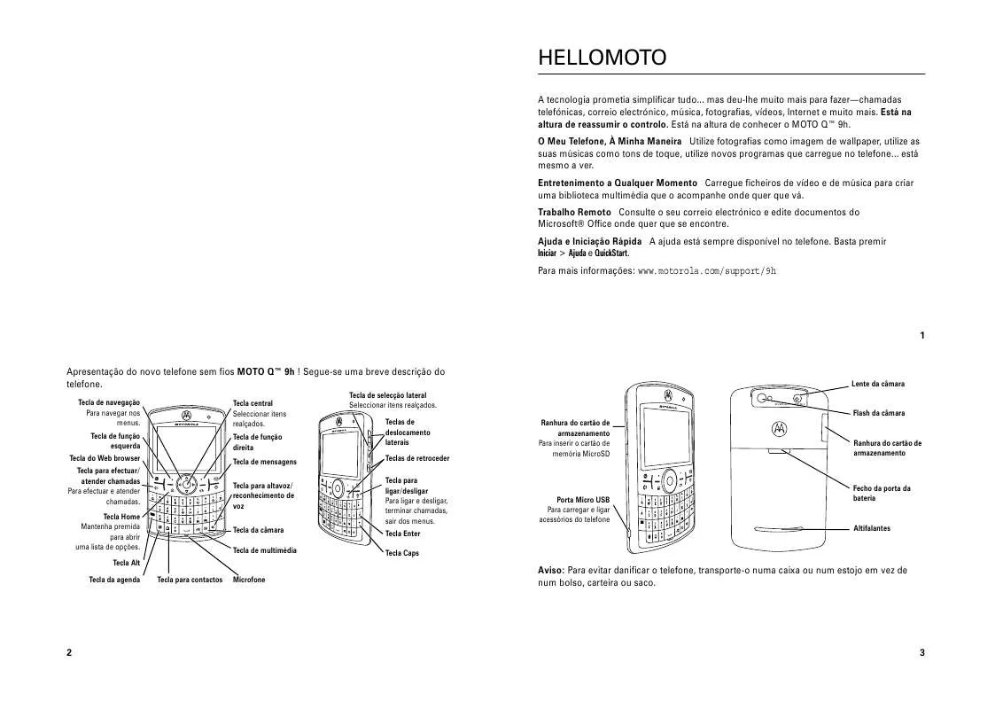 Mode d'emploi MOTOROLA MOTO Q9H