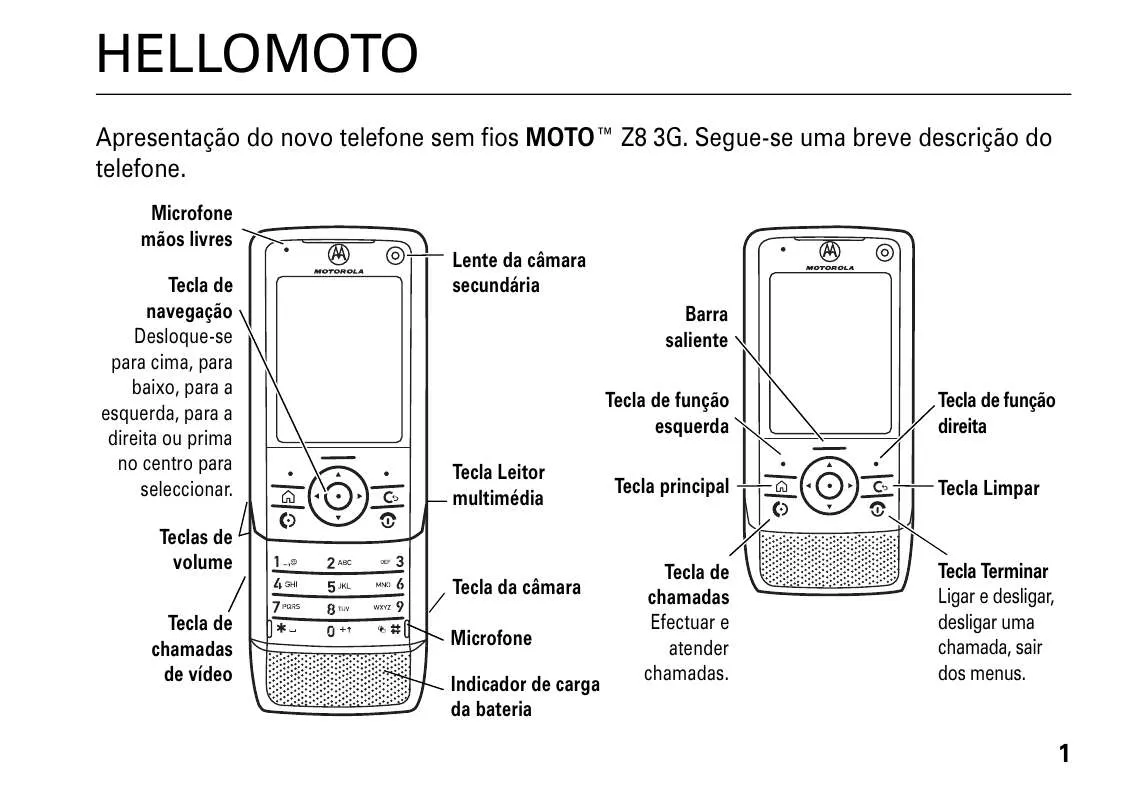 Mode d'emploi MOTOROLA MOTO Z8 FERRARI