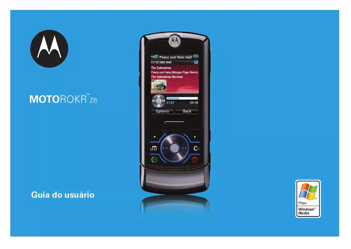 Mode d'emploi MOTOROLA MOTOROKR Z6