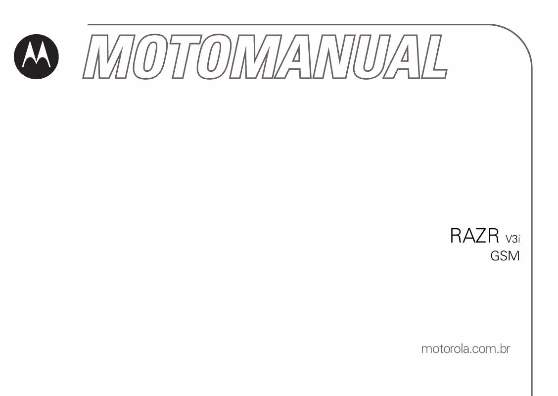 Mode d'emploi MOTOROLA RAZR V3I GSM