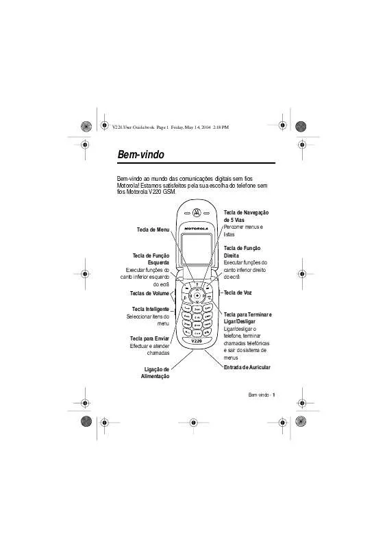 Mode d'emploi MOTOROLA V220