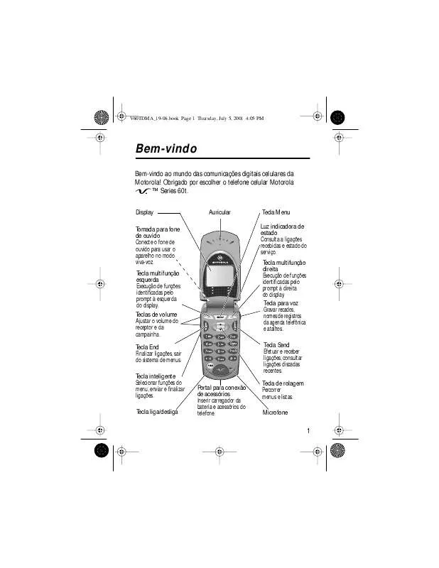 Mode d'emploi MOTOROLA V60T