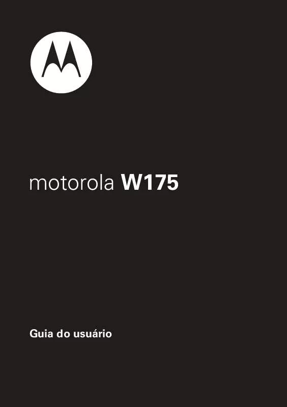 Mode d'emploi MOTOROLA W175