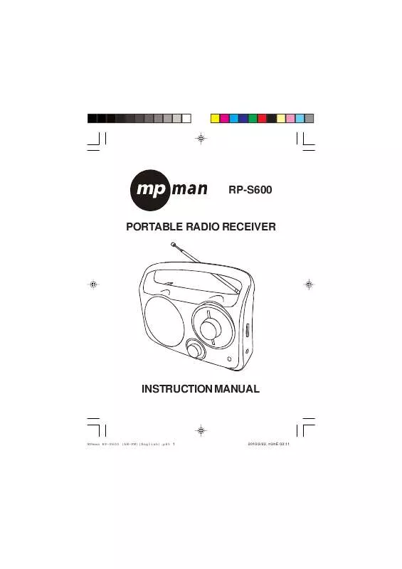 Mode d'emploi MPMAN RPS 600