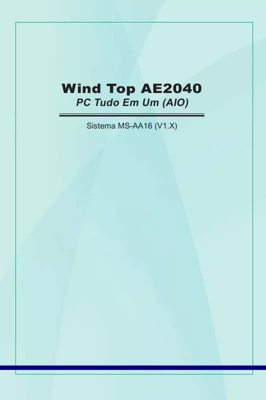 Mode d'emploi MSI WIND TOP AE2040