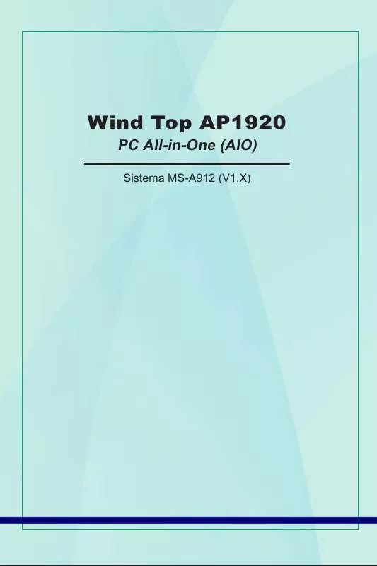 Mode d'emploi MSI WIND TOP AP1920