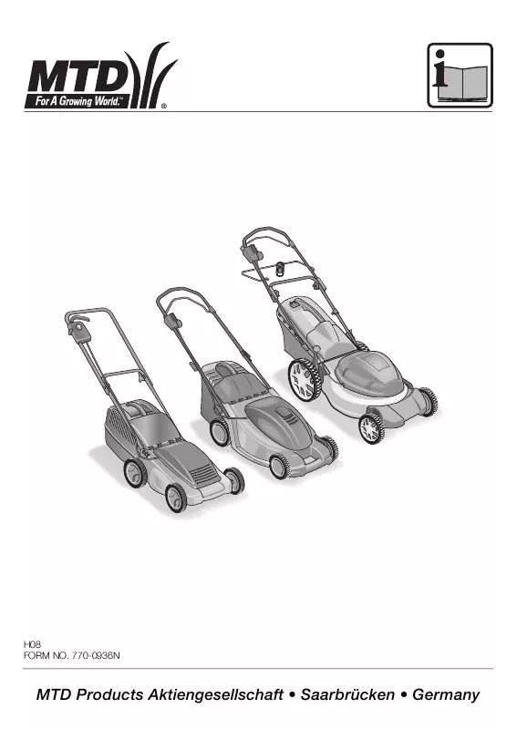 Mode d'emploi MTD OPTI 3812