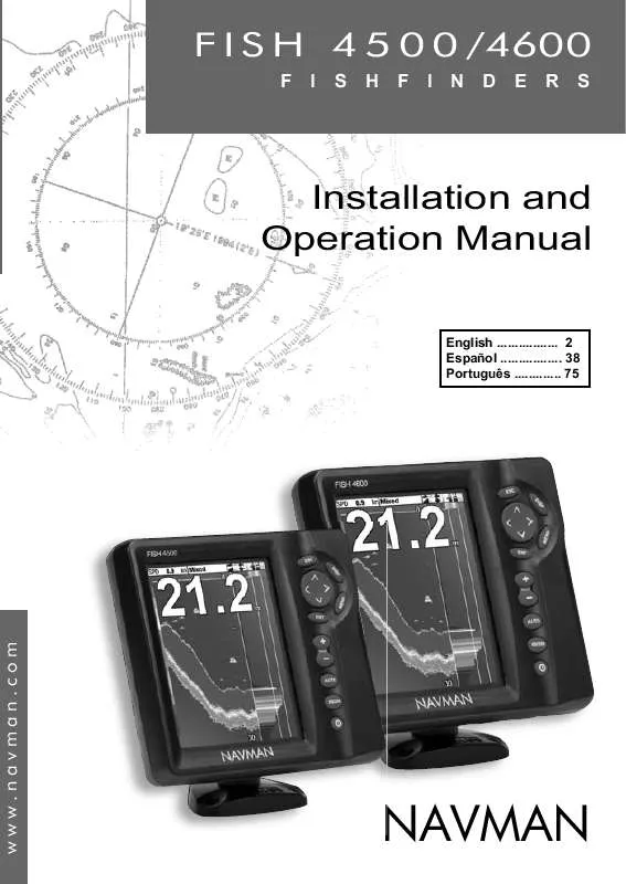 Mode d'emploi NAVMAN FISHFINDERS FISH 4600