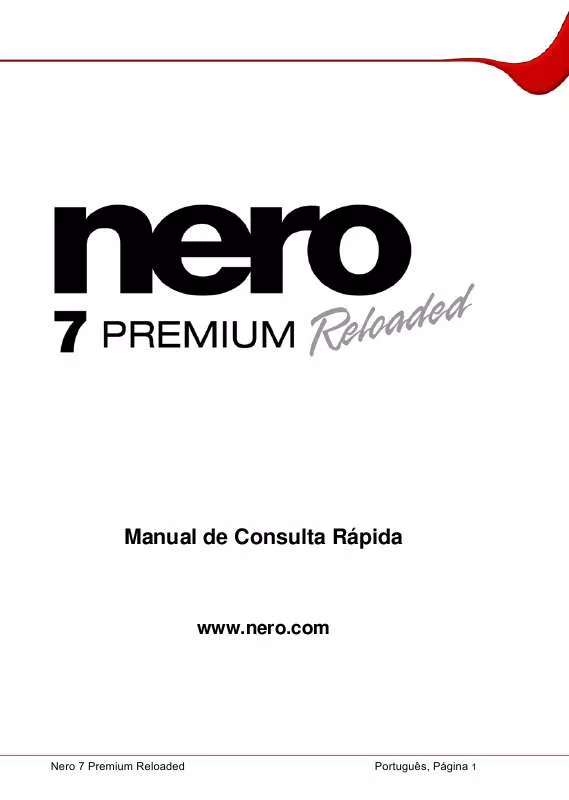 Mode d'emploi NERO 7 PREMIUM RELOADED