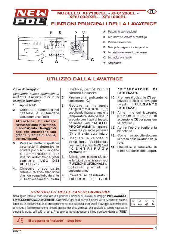 Mode d'emploi NEWPOL XF61002IXEL