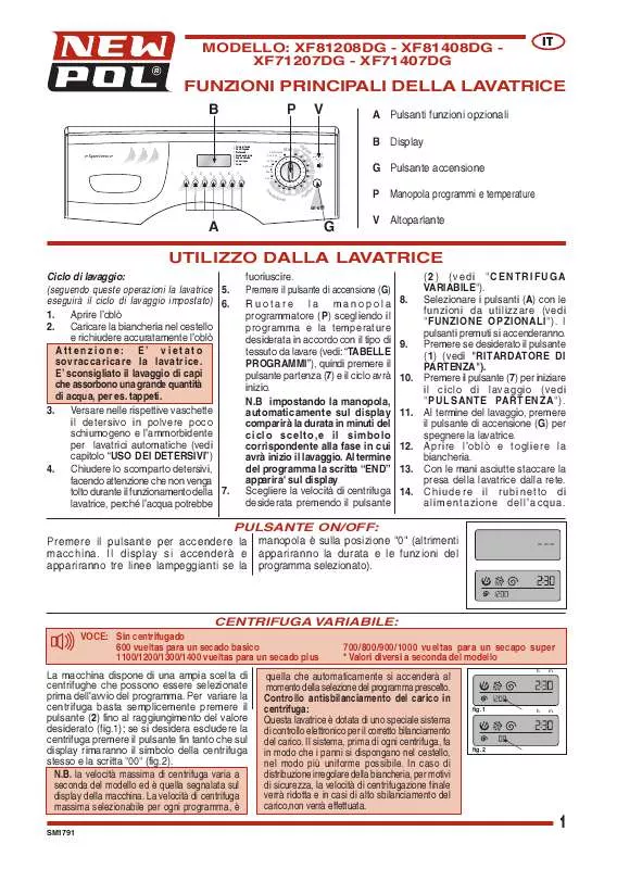 Mode d'emploi NEWPOL XF81408DG