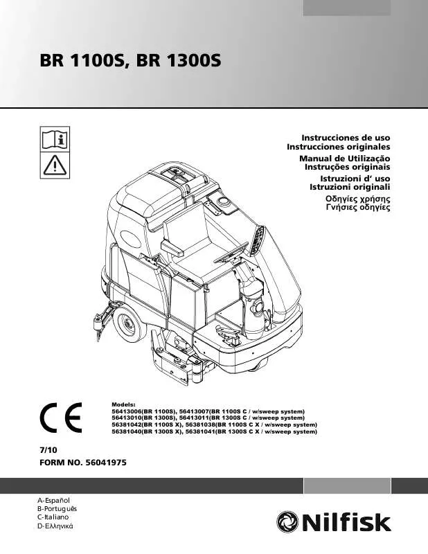 Mode d'emploi NILFISK BR 1100S