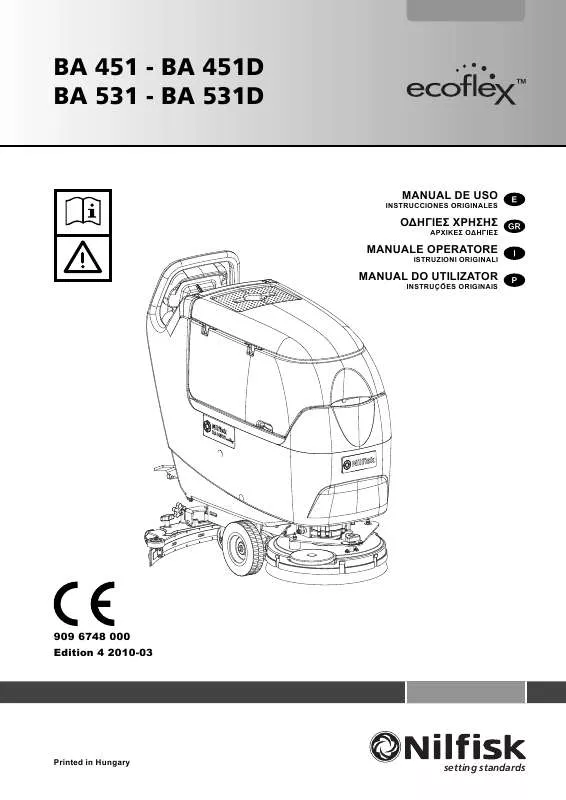 Mode d'emploi NILFISK CA 531