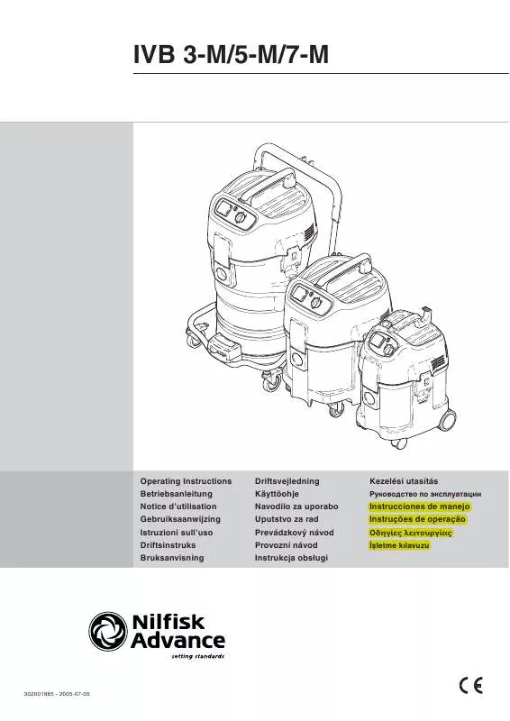 Mode d'emploi NILFISK IVB-3M