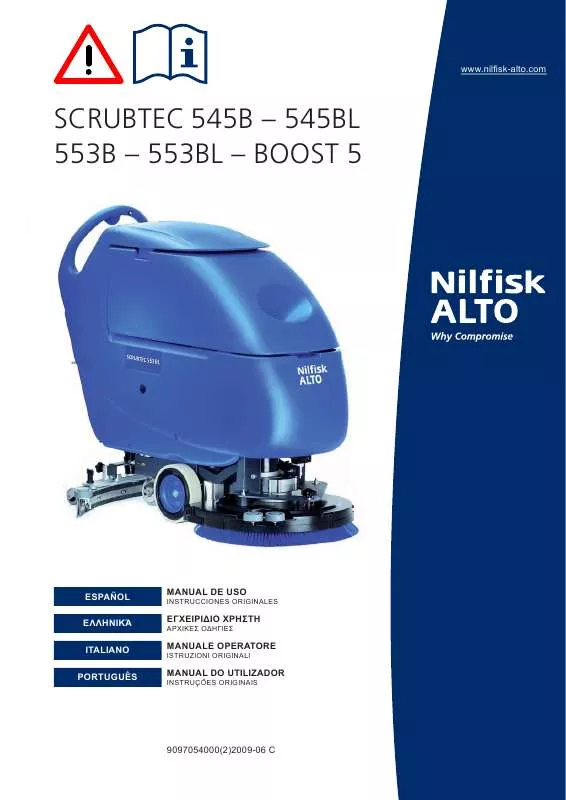 Mode d'emploi NILFISK SCRUBTEC 545B