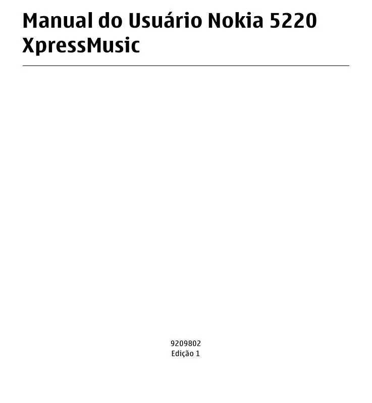 Mode d'emploi NOKIA 5220 XPRESS MUSIC